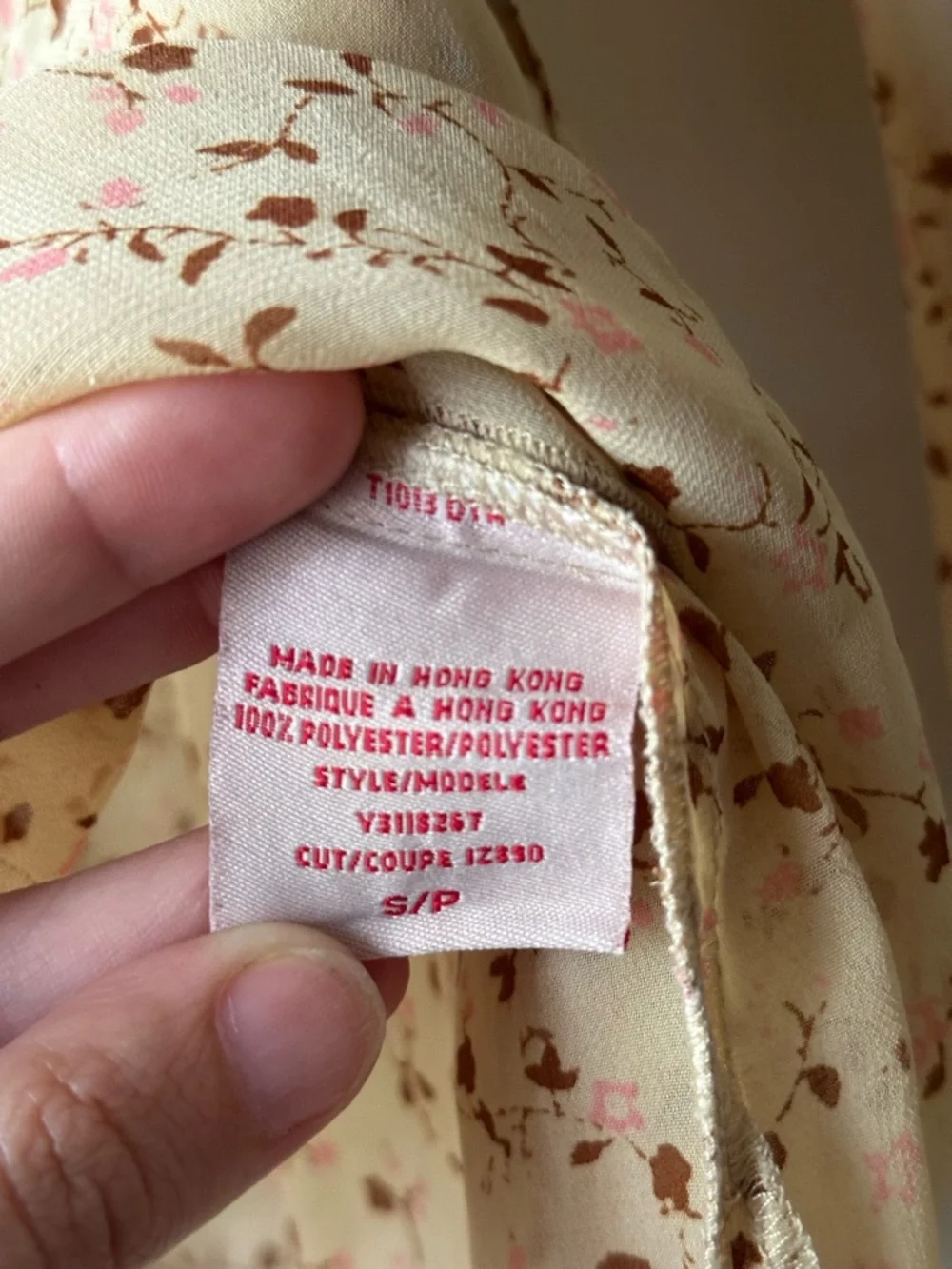 Guess Jeans Boho Peasant Blouse Cottagecore Whimsical Cream Lace Trim Size S - Picture 4 of 11